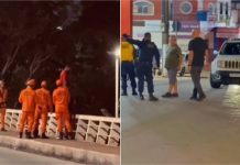 Bombeiros impedem homem de pular de viaduto em Cuiabá; prefeito Abilio auxilia no resgate