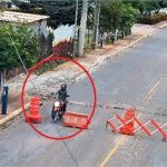 Câmera registra acidente que matou venezuelano no Centro Político em Cuiabá