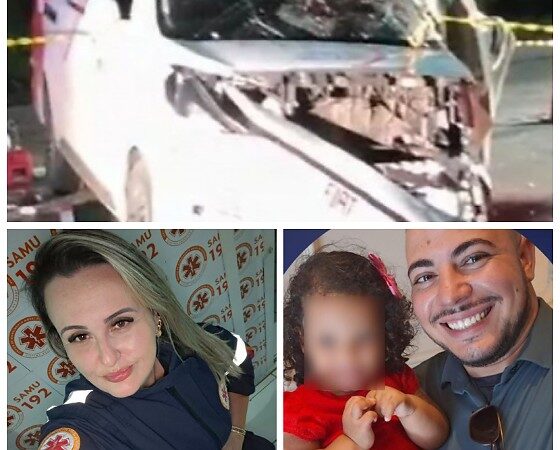 Técnica de enfermagem e motorista morrem em acidente entre ambulância e carreta