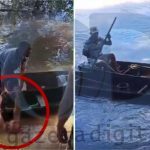 Veja vídeo: Banhista se afoga no Rio Cuiabá e é salvo por funcionários de peixaria
