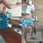 Filho é flagrado agredindo violentamente a própria mãe idosa em condomínio; veja vídeo