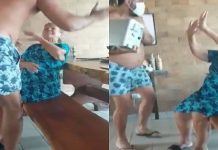 Filho é flagrado agredindo violentamente a própria mãe idosa em condomínio; veja vídeo