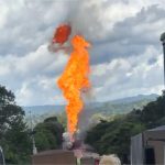 Carreta pega fogo após colisão com outra em rodovia de Mato Grosso