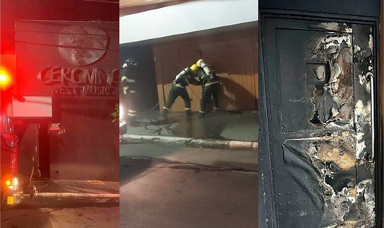 Bombeiros levaram três horas para controlar fogo no Gerônimo; estrutura ficou comprometida