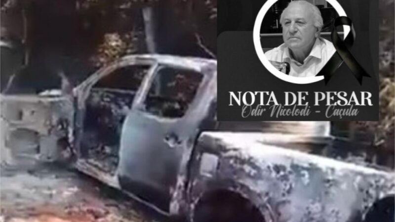 Pioneiro morre carbonizado em acidente no Nortão
