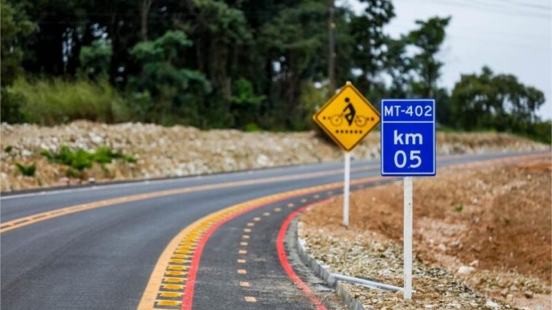 Estado inaugura asfalto novo ligando Ponte de Ferro e Coxipó do Ouro
