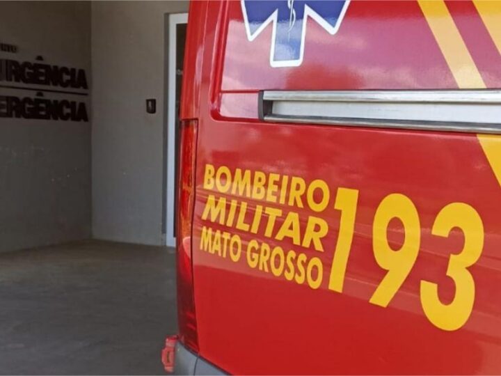 Bombeiros socorrem mulher após engasgo em residência em Poconé
