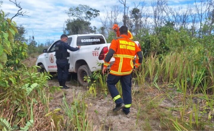 Bombeiros e polícia fazem buscas por mulher desaparecida em MT