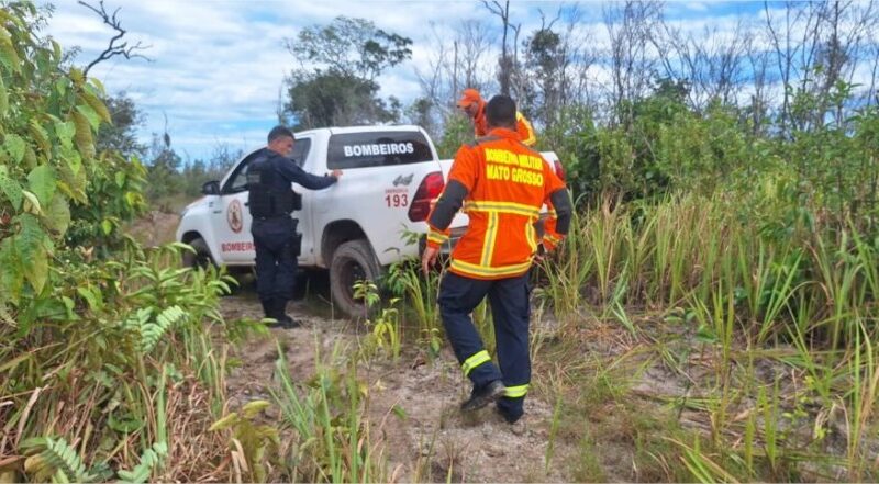 Bombeiros e polícia fazem buscas por mulher desaparecida em MT