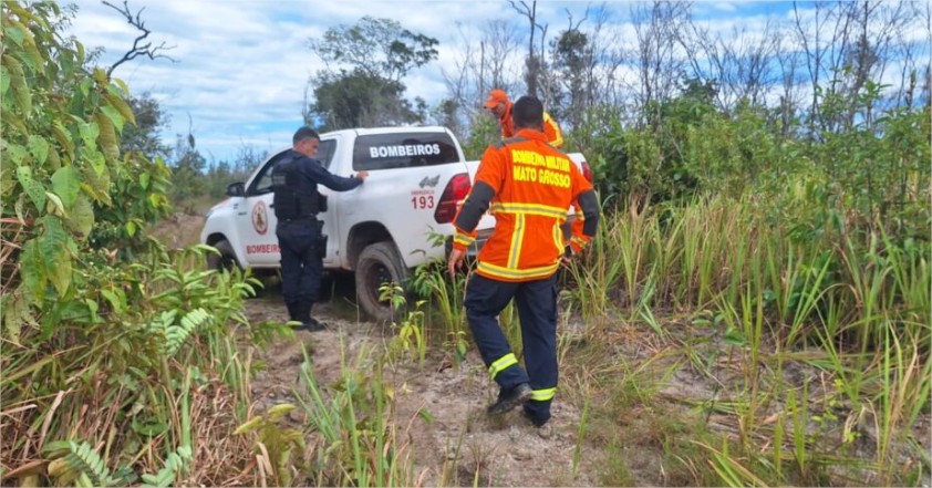 Bombeiros e polícia fazem buscas por mulher desaparecida em MT