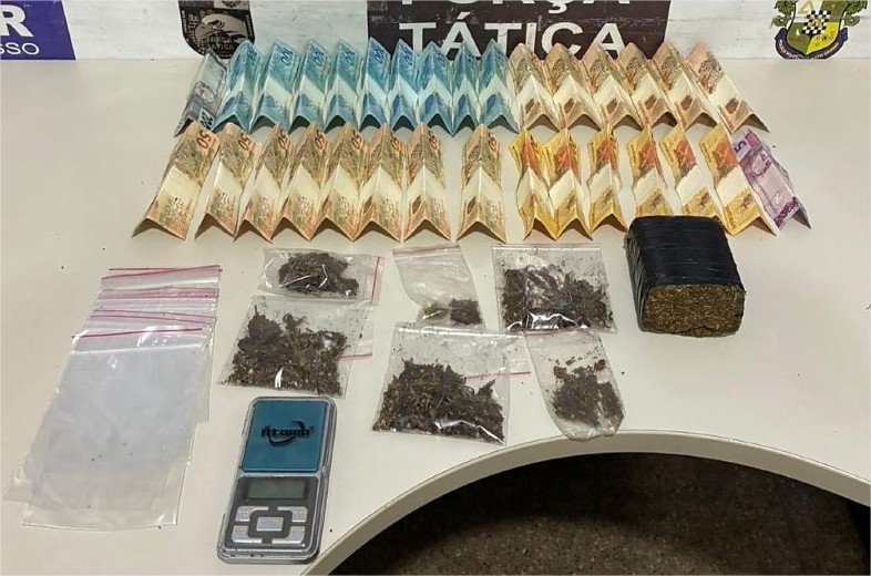 Cadeirante é preso em flagrante com drogas e dinheiro em Rondonópolis