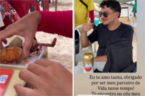 Cabeleireiro de VG morre após comer caranguejo em praia de Alagoas