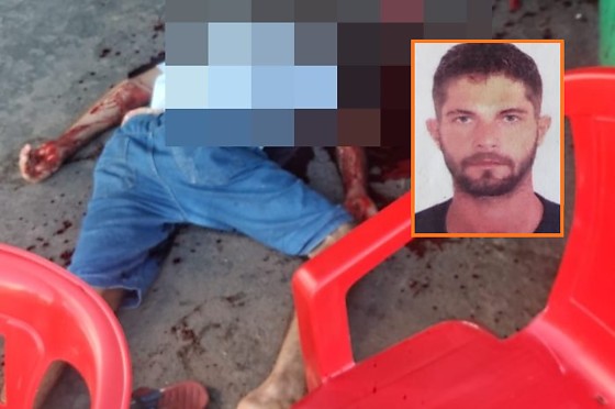 Câmera flagra homem sendo assassinado a facadas em MT; veja vídeo