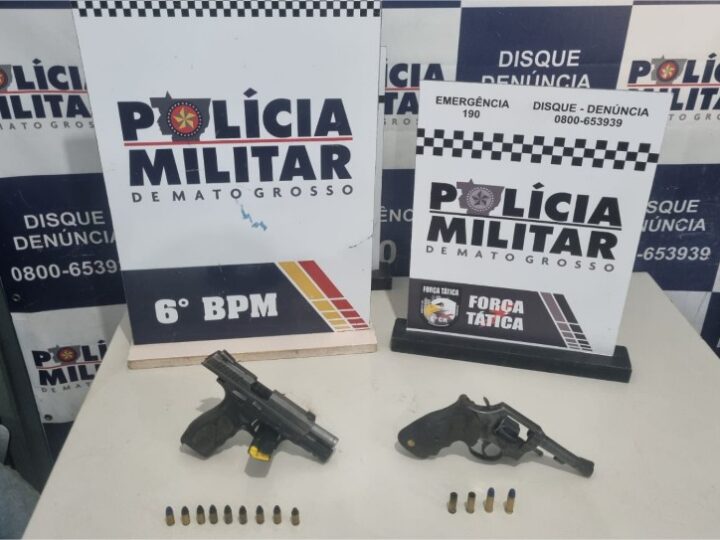 Dupla atira contra moradores, cai de moto durante fuga e acaba presa em Cáceres