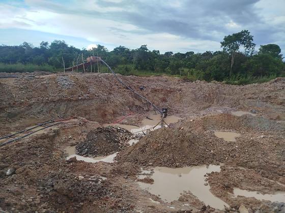 Garimpo ilegal é fechado e homem é preso em VG