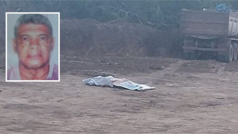 Idoso morre após ser atropelado pelo próprio caminhão em Chapada