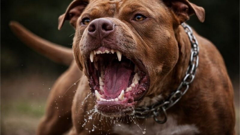 Pit bulls soltos matam cachorro na rua e dono é levado à delegacia