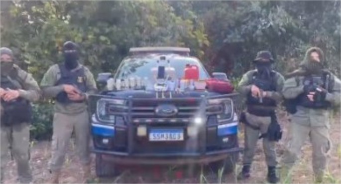 Policias penais enfrentam CV durante operação contra drone em MT
