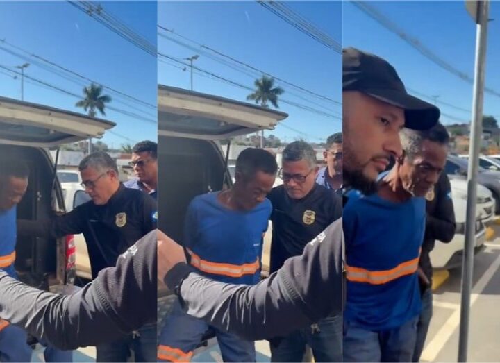 Veja momento em que marido que confessou matar esposa chega na delegacia em Cuiabá
