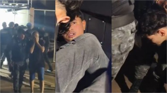 Vídeo mostra negociação com ladrões mirando arma na cabeça de criança em MT