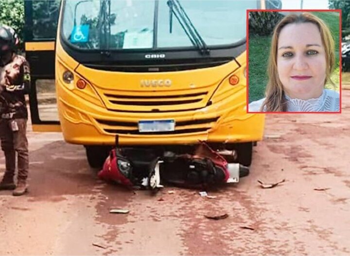 Mulher sem CNH morre em acidente com ônibus escolar da Apae em MT