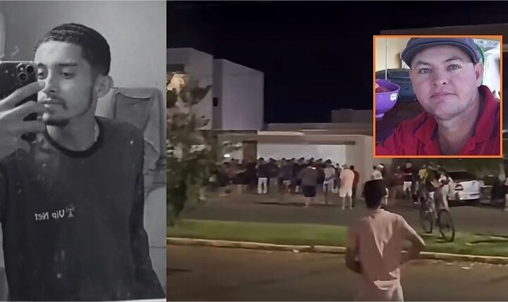 Amigos e familiares protestam em frente à casa de motorista acusado de matar jovem