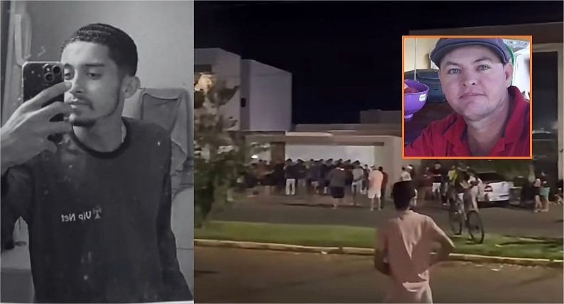 Amigos e familiares protestam em frente à casa de motorista acusado de matar jovem