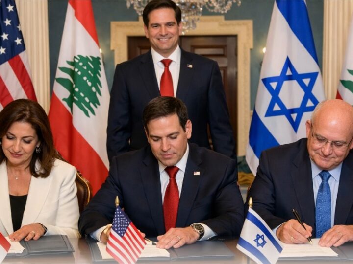 Estados Unidos, Israel e Líbano assinam acordo de paz trilateral