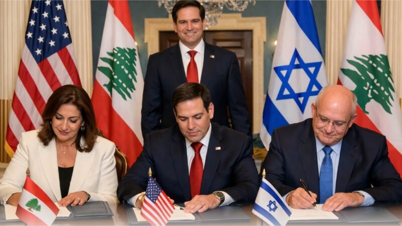 Boa notícia! Estados Unidos, Israel e Líbano assinam acordo de paz trilateral