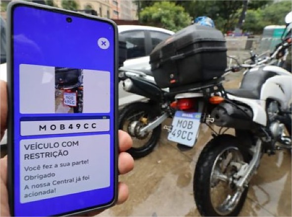 Aplicativo permite população identificar veículos roubados em tempo real