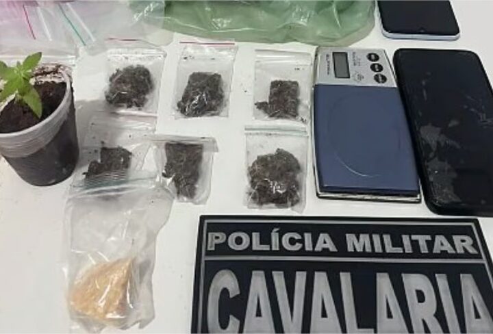 PM prende suspeito de tráfico e apreende drogas em comunidade rural de Chapada