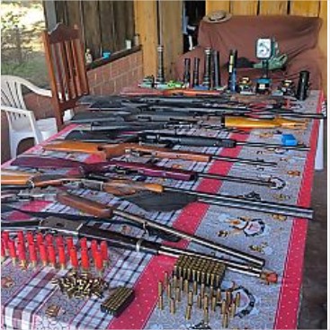 Operação no Rio Teles Pires descobre fábrica clandestina de armas em MT