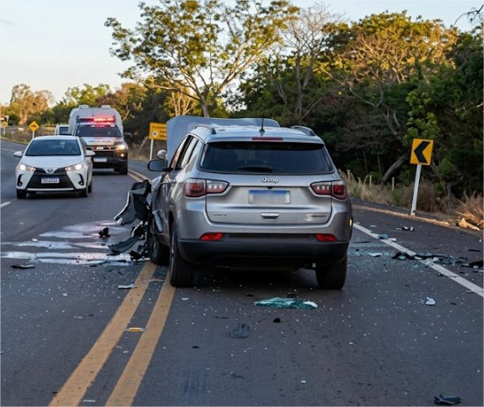 Três pessoas morrem após colisão entre carros de passeio em rodovia de MT