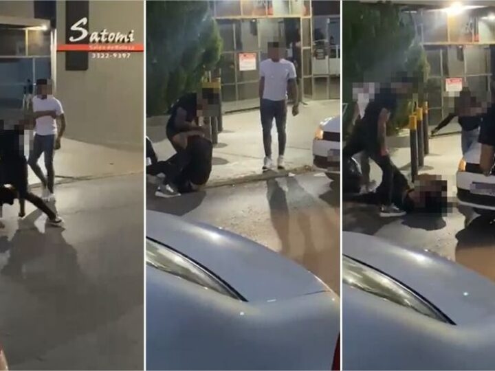 Vídeo flagra troca de socos entre jovens em avenida de Cuiabá; veja