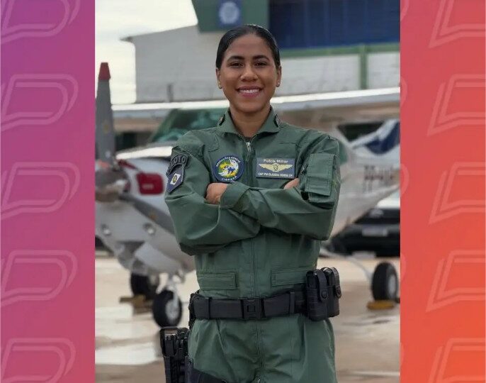Capitã se torna 1ª mulher em equipe de aviões da segurança pública em Mato Grosso