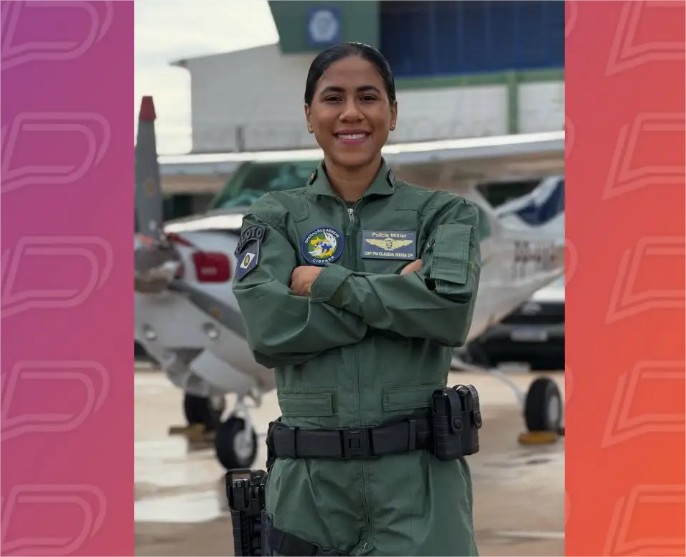 Capitã se torna 1ª mulher em equipe de aviões da segurança pública em Mato Grosso