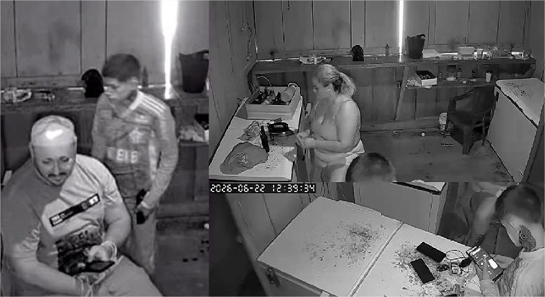 Imagens mostram casal amarrado em cárcere privado antes de confronto em MT