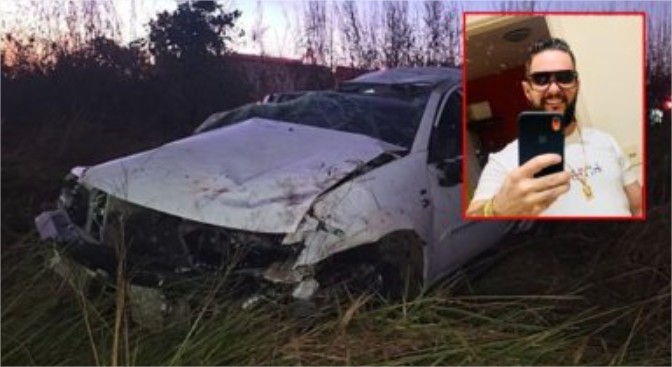 Após beber em posto, empresário capota S10 e morre em MT