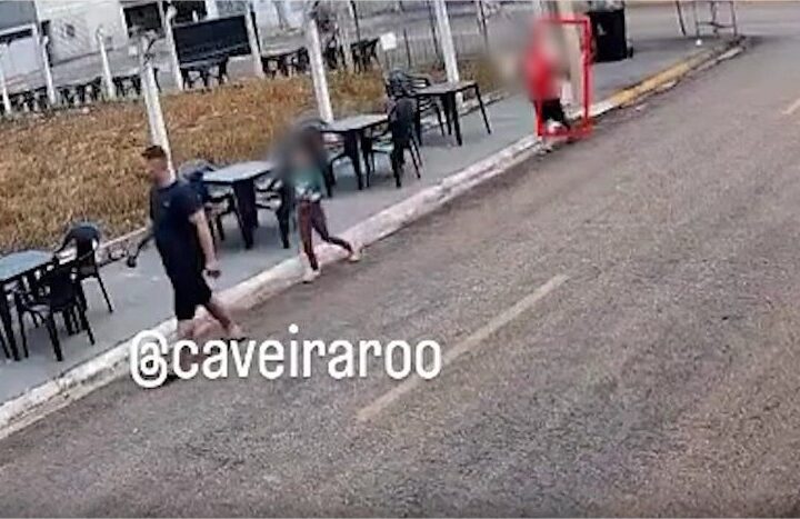 Vídeo mostra dono de espetinho sendo esfaqueado em briga por som alto
