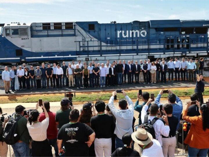 Governo inaugura 1º trecho da Ferrovia Estadual: ‘Mato Grosso é um exemplo do que o Brasil pode fazer’, afirma governador