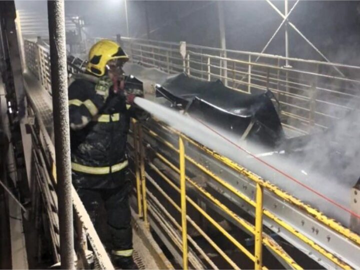 Incêndio em indústria de etanol é contido antes de atingir estoque de milho e estrutura principal