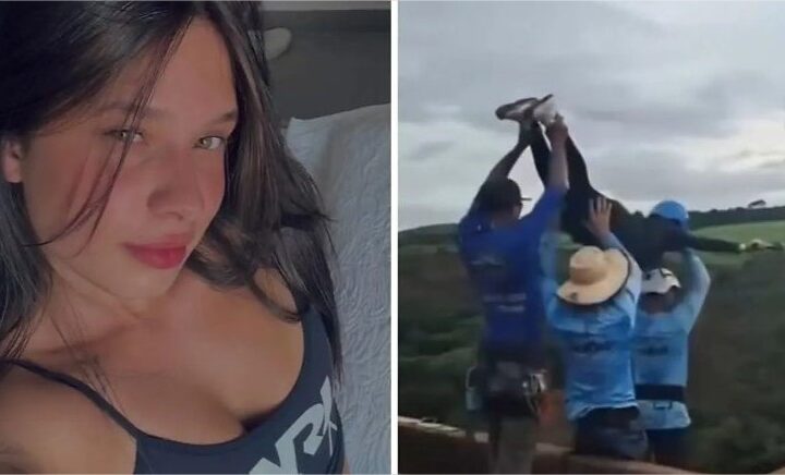 Novo vídeo mostra momento exato da queda de mulher que foi lançada sem corda em rope jump