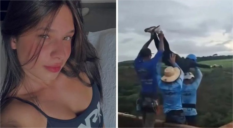 Novo vídeo mostra momento exato da queda de mulher que foi lançada sem corda em rope jump