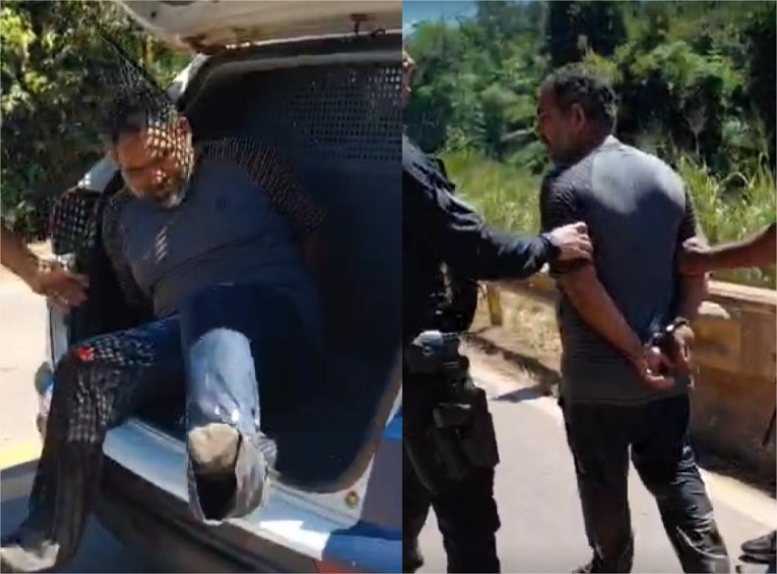 Ladrão de caminhão tenta fugir a nado, mas é preso em rio
