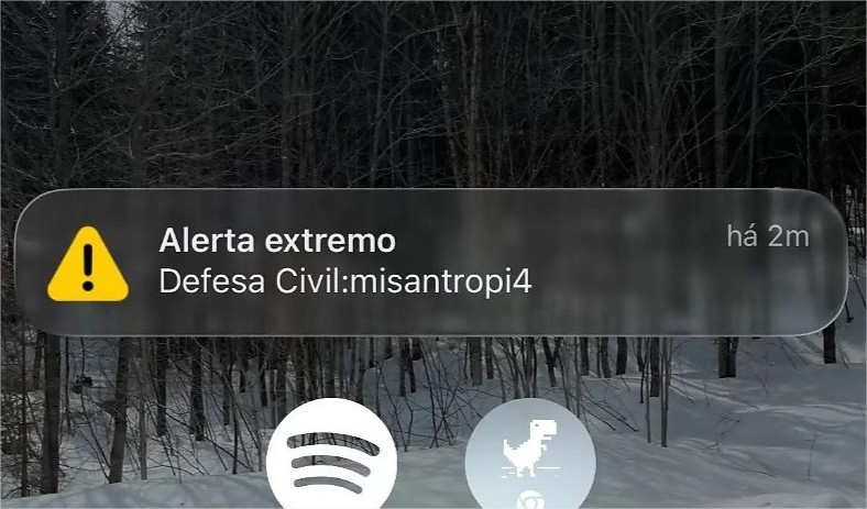 Falso alerta da Defesa Civil foi enviado a 30 milhões de pessoas em 8 estados