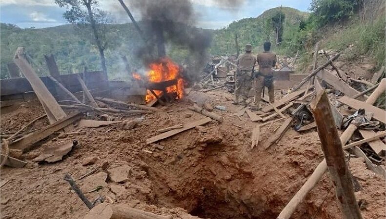 Operação da PF destrói 35 bunkers e 33 túneis de garimpo ilegal em terra indígena