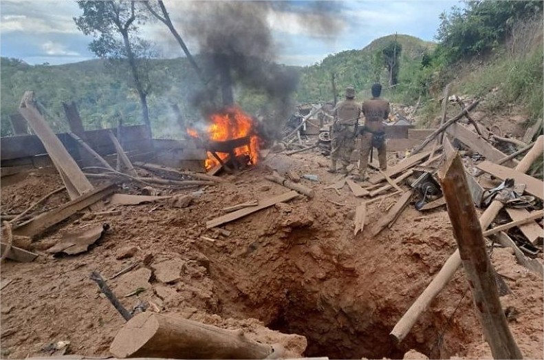 Operação da PF destrói 35 bunkers e 33 túneis de garimpo ilegal em terra indígena