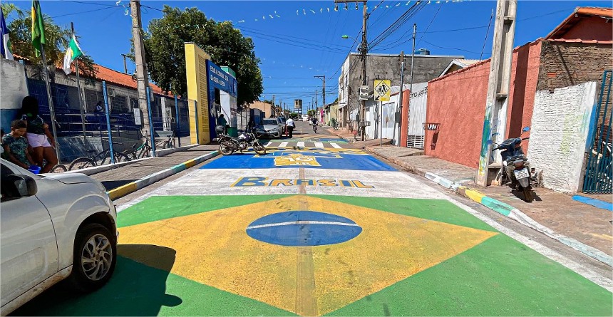Prefeitura autoriza pinturas nas ruas para a Copa em Cuiabá