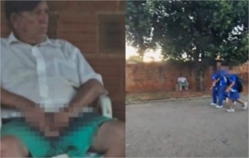 Idoso é preso ao ser flagrado mostrando pênis na rua; vídeo