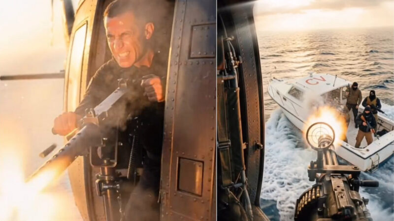 Em vídeo de IA, Flávio Bolsonaro e Coronel Assis abrem fogo contra barcos do CV e PCC